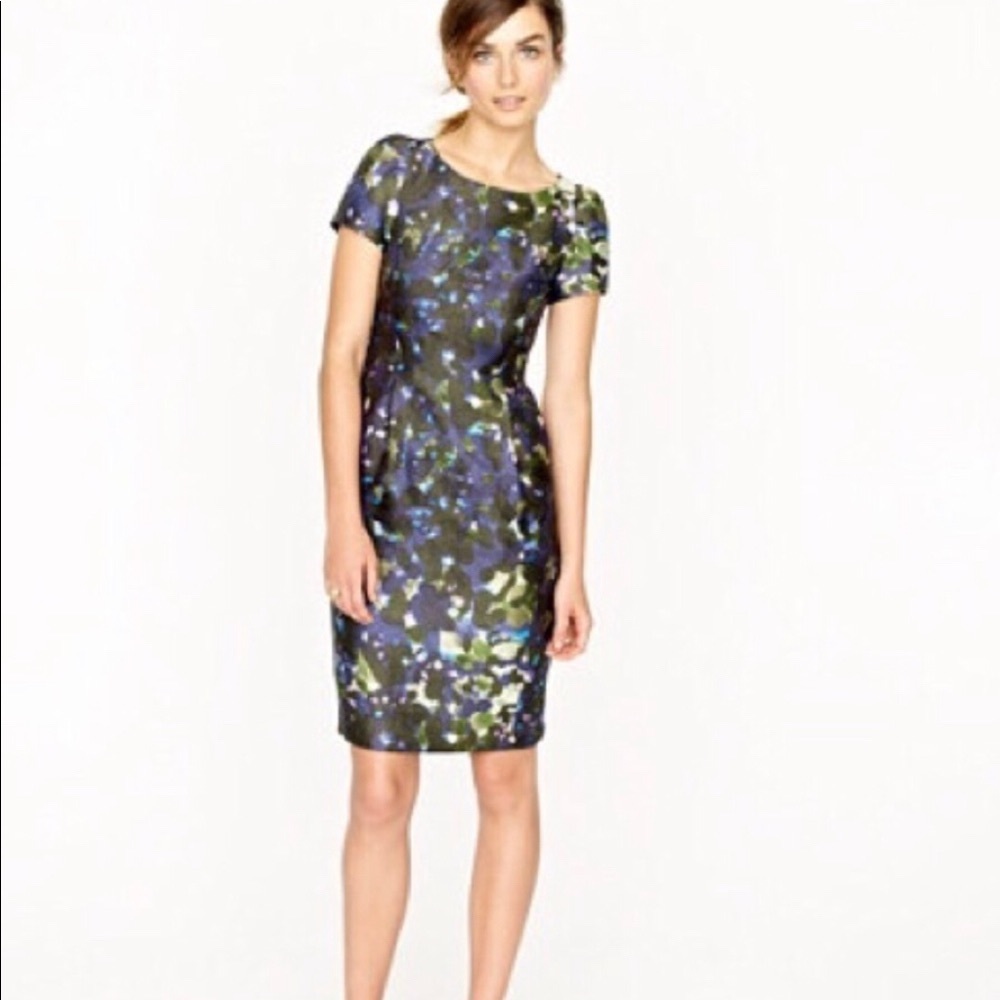 J. Crew print dress size 0 NWOT